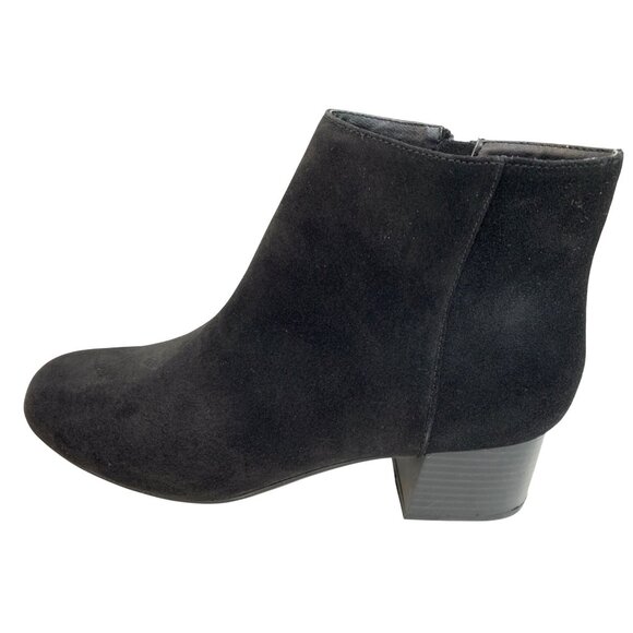 Kenneth Cole Reaction Womens Ankle Boots Size 10 Black Suede Block Heel Zip EUC - Picture 14 of 14